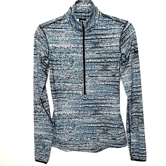 Nike Pro Warm Static Half Zipped Pullover Top - Picture 2 of 5